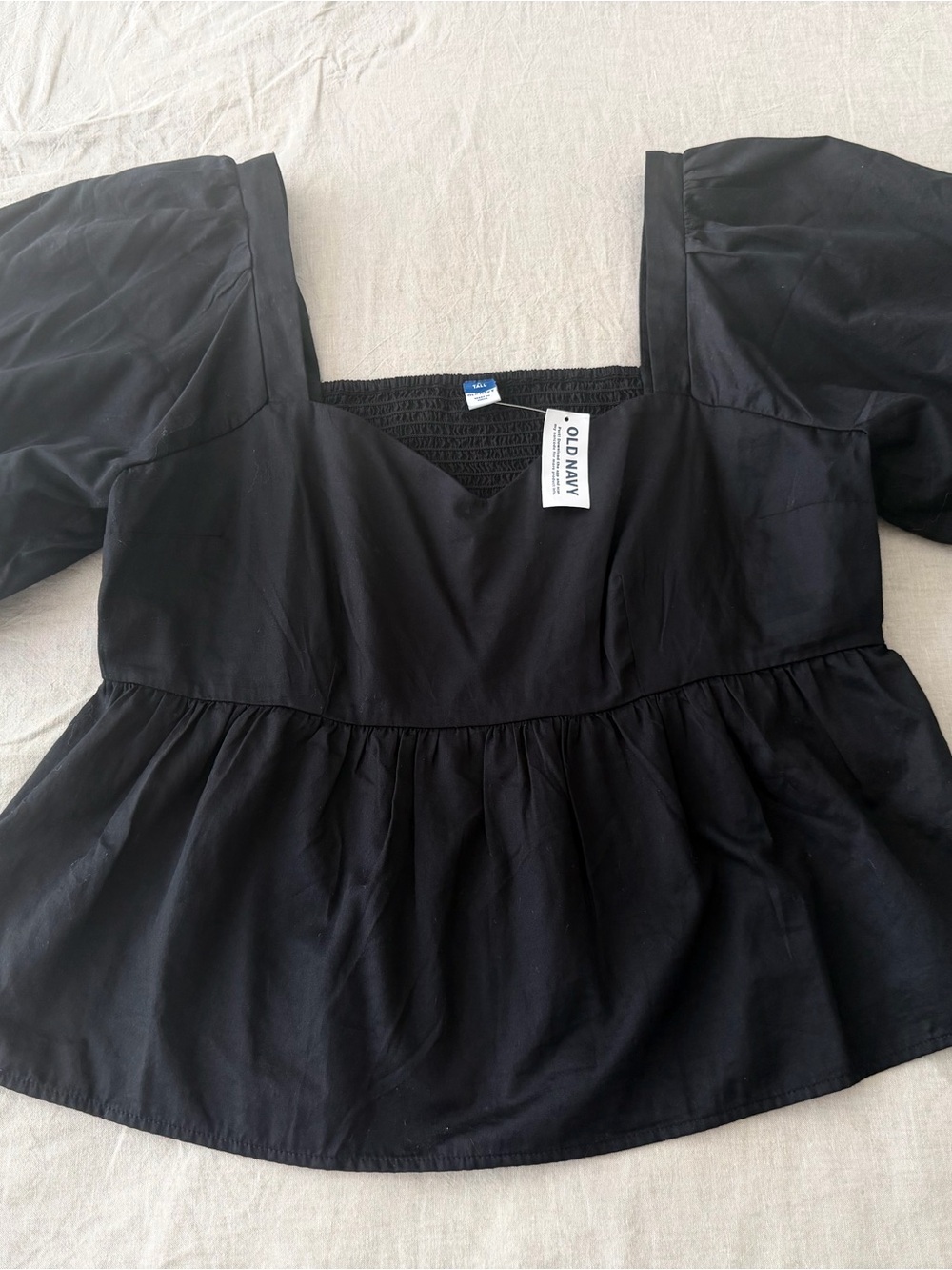 NEW Poplin Peplum Top